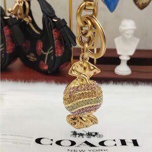 Coach candy bag charm keychain